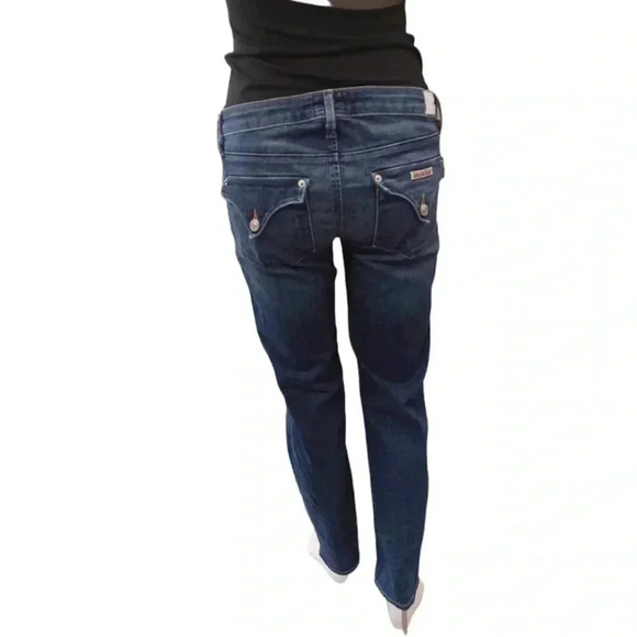 Hudson Jax Boyfriend Skinny Dark Wash Jeans Size 28 - Picture 3 of 14